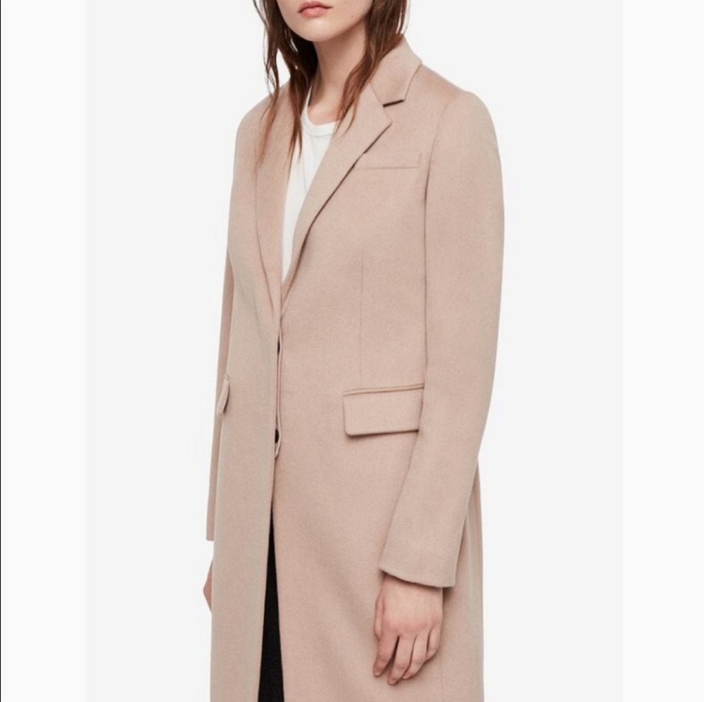 All Saints Indra Wool blend coat - Picture 3 of 16